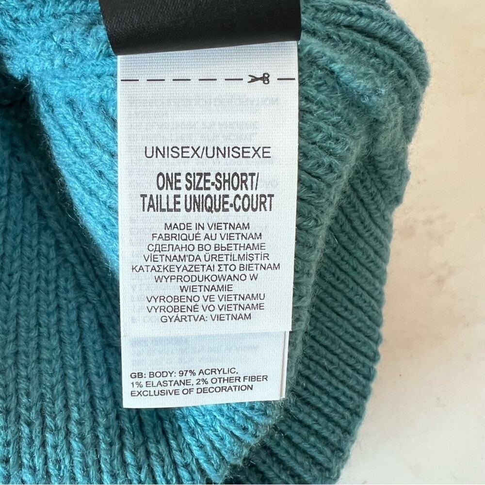 The North Face Teal Blue Knit Beanie - Picture 4 of 8